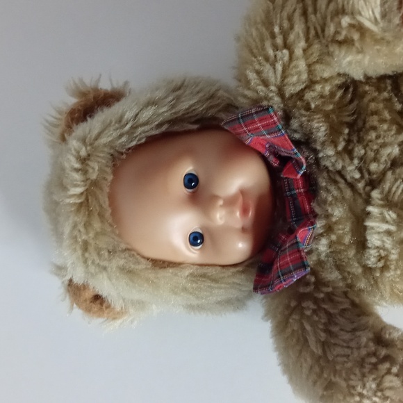Anne Geddes Baby Bear Plush Doll Vintage - Picture 3 of 9